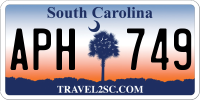SC license plate APH749