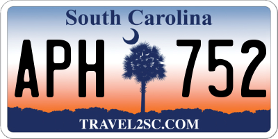 SC license plate APH752