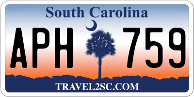 SC license plate APH759