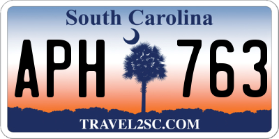 SC license plate APH763