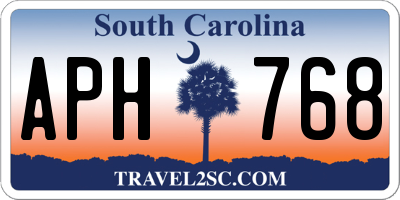 SC license plate APH768