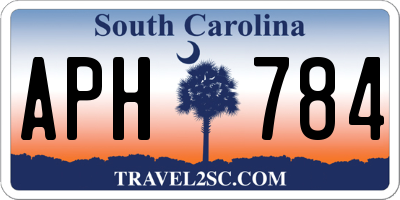SC license plate APH784
