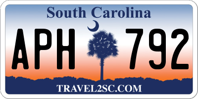SC license plate APH792