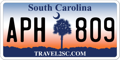 SC license plate APH809