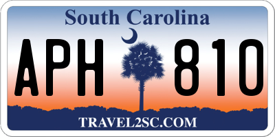 SC license plate APH810