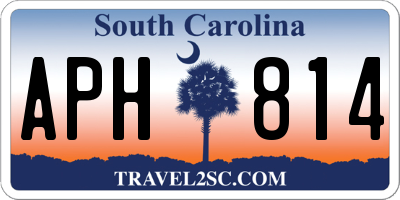 SC license plate APH814