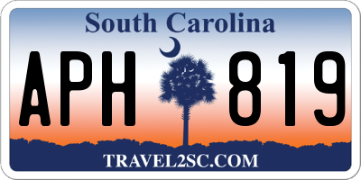 SC license plate APH819