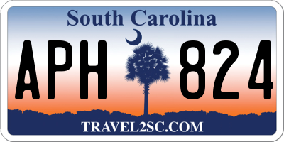 SC license plate APH824