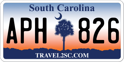 SC license plate APH826