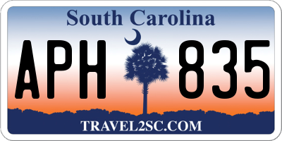 SC license plate APH835