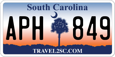 SC license plate APH849