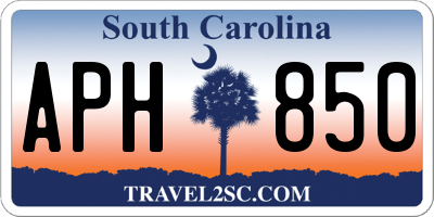 SC license plate APH850