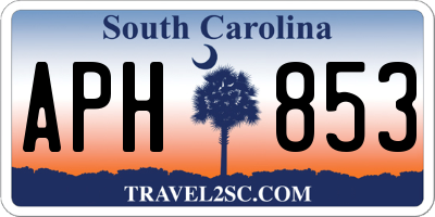SC license plate APH853