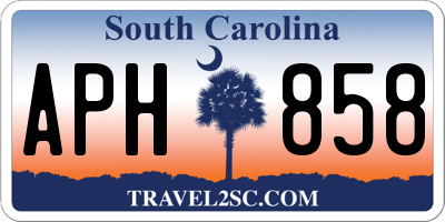 SC license plate APH858