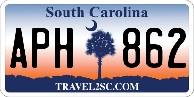 SC license plate APH862