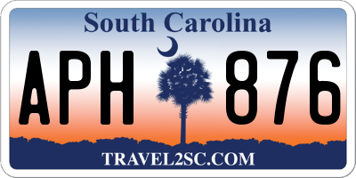 SC license plate APH876