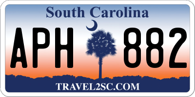 SC license plate APH882