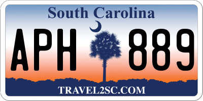 SC license plate APH889