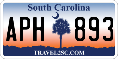 SC license plate APH893