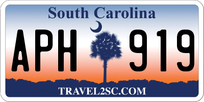 SC license plate APH919