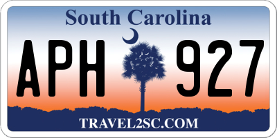 SC license plate APH927