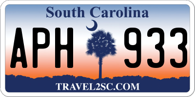 SC license plate APH933