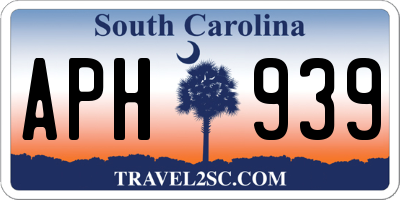 SC license plate APH939