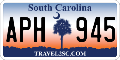 SC license plate APH945