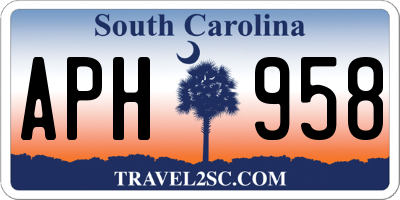 SC license plate APH958