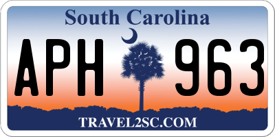 SC license plate APH963