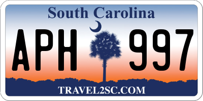 SC license plate APH997