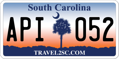 SC license plate API052