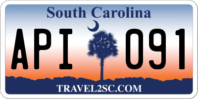 SC license plate API091