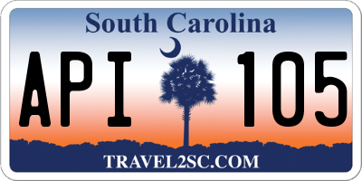 SC license plate API105