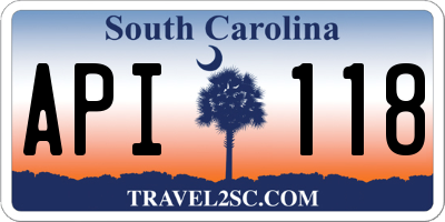 SC license plate API118