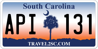 SC license plate API131
