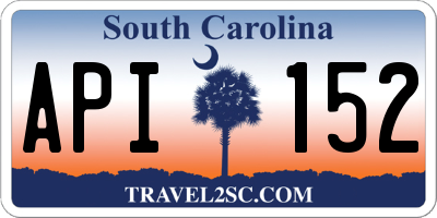 SC license plate API152