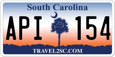 SC license plate API154