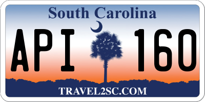 SC license plate API160