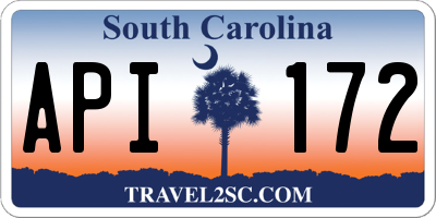 SC license plate API172