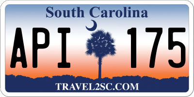 SC license plate API175