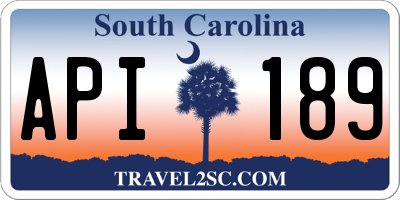 SC license plate API189