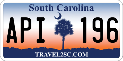 SC license plate API196