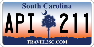 SC license plate API211