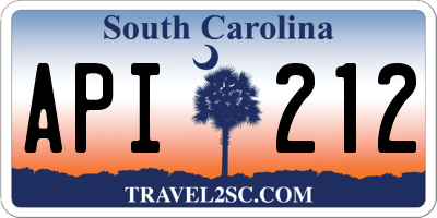 SC license plate API212