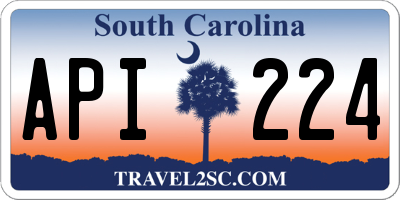 SC license plate API224