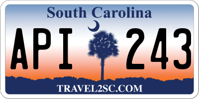 SC license plate API243