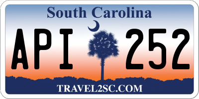 SC license plate API252