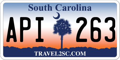 SC license plate API263