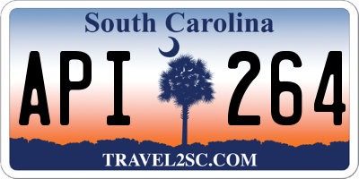 SC license plate API264